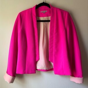 Charlotte Russe Hot Pink Open-Front Blazer
